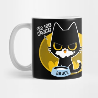 I'm the night - hero cat mask - cute and angry kitty Mug